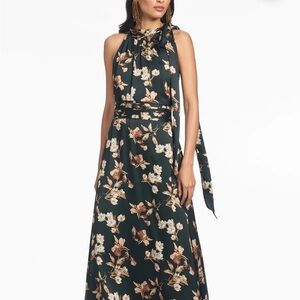 Sachin + Babi Floral Maxi Dress - Black and Cream